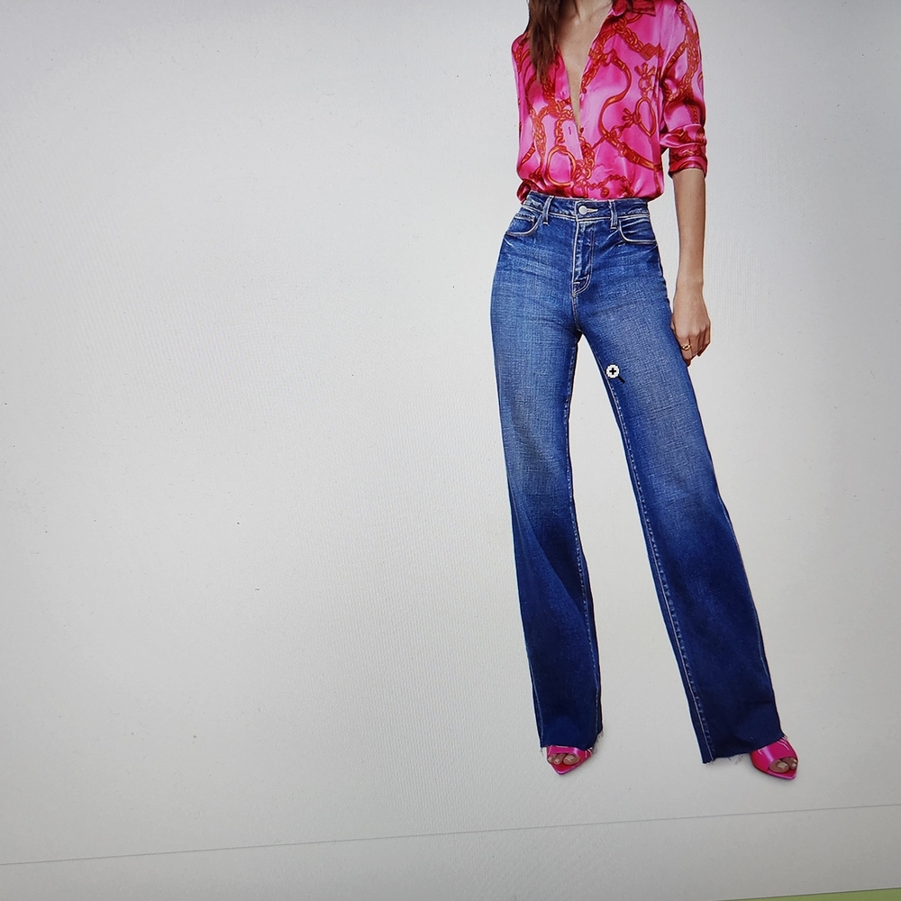 L'AGENCE Scottie High Rise Wide Leg Jeans in Hastings,27, BRAND NEW with TAGS